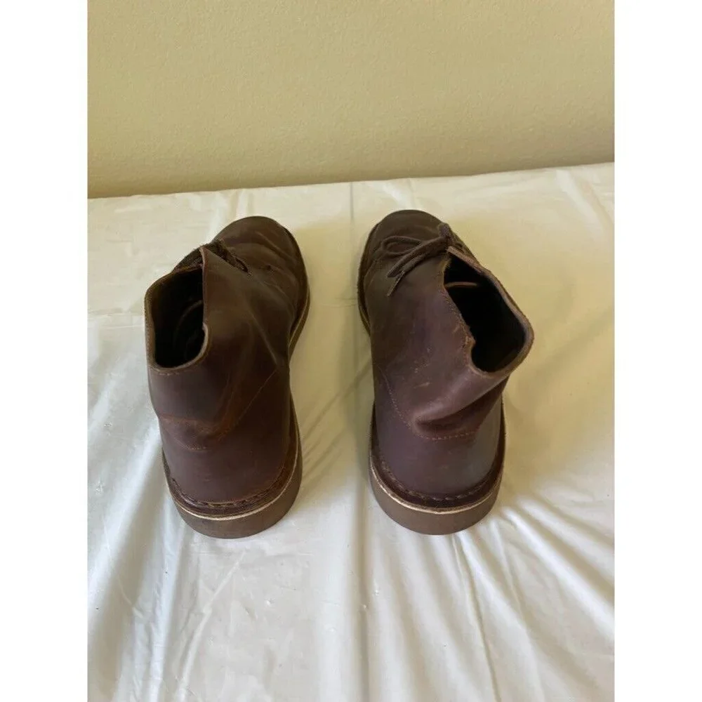 Clarks Men's Bushacre 2 Boot Chukka Desert brown leather 11.5